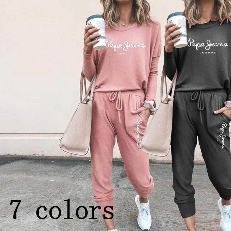 High Quality Women's Tracksuit Casual Daily Sports Home Wear Woman Shrink Sleeves Sweatshirt +Sweatpants Two-piece Suit(7colors) Hoodie with Drawcord Adjustable Secure High Quality Women's Tracksuit Casual Daily Sports Home Wear Woman Shrink Sleeves Sweatshirt +Sweatpants Two-piece Suit(7colors) Hoodie with Drawcord Adjustable Secure
