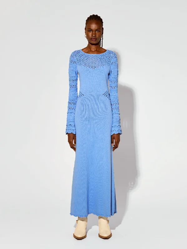 Marisol Knit Maxi Dress Trendy Maxi Dress with Bow