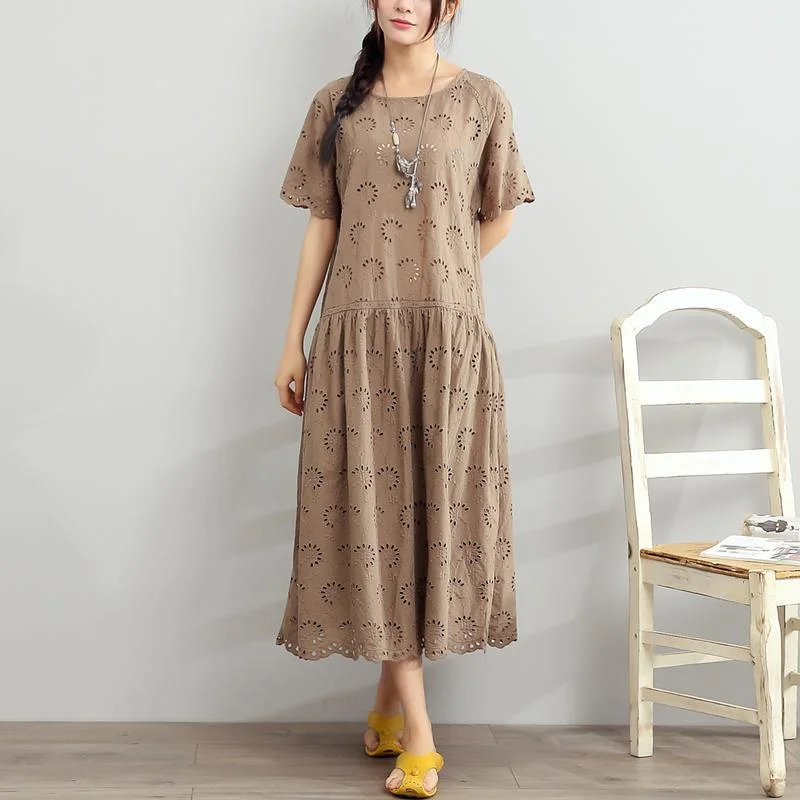 new light gray summer dresses hollow out jacquard maxi dress o neck sundress Classic A-Line Maxi Dress new light gray summer dresses hollow out jacquard maxi dress o neck sundress Classic A-Line Maxi Dress