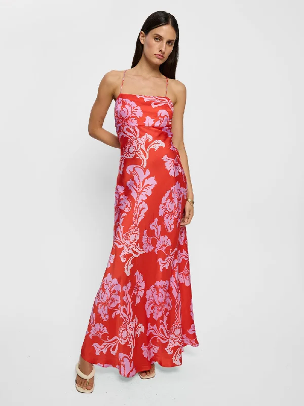 Olina Strappy Maxi Dress Stylish Boho Chic Maxi Dress