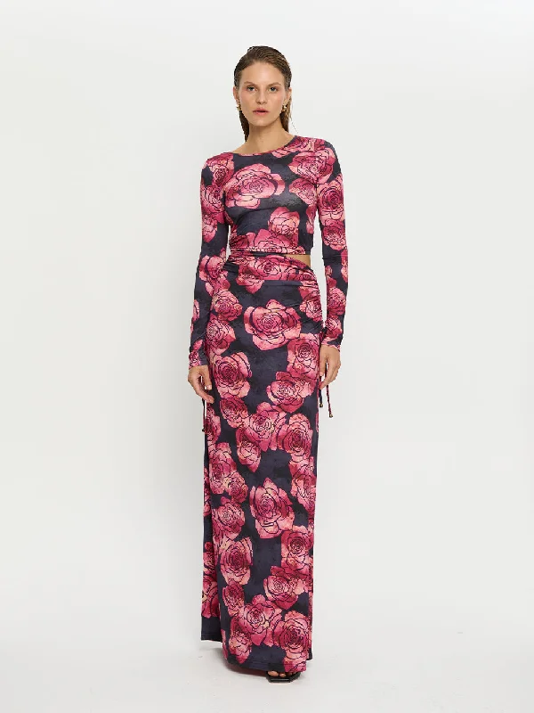 Shia Jersey Maxi Dress Fashionable Chiffon Tiered Maxi Dress