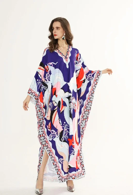 FashionSierra - Printed Sexy Side Split Fashion Casual Long Maxi Dresses Comfortable Plunging Neckline Maxi Dress FashionSierra - Printed Sexy Side Split Fashion Casual Long Maxi Dresses Comfortable Plunging Neckline Maxi Dress