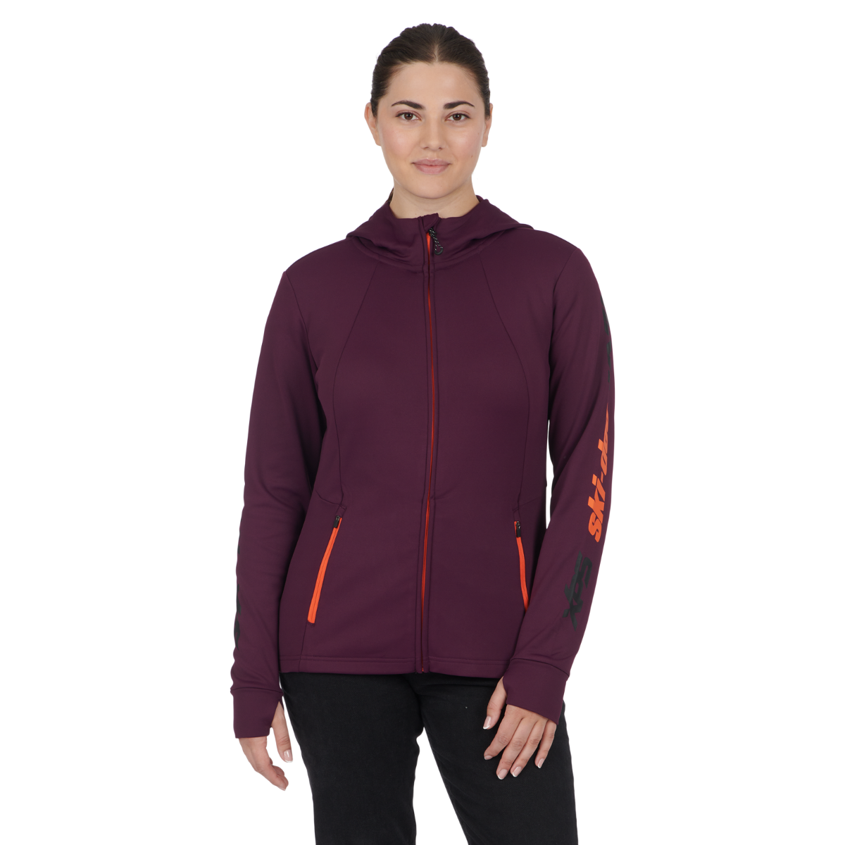 Ski-Doo Women's X-Team Edition Sno-X Zip Up Hoodie Hoodie with Ribbed Neckline Snug Warm Ski-Doo Women's X-Team Edition Sno-X Zip Up Hoodie Hoodie with Ribbed Neckline Snug Warm