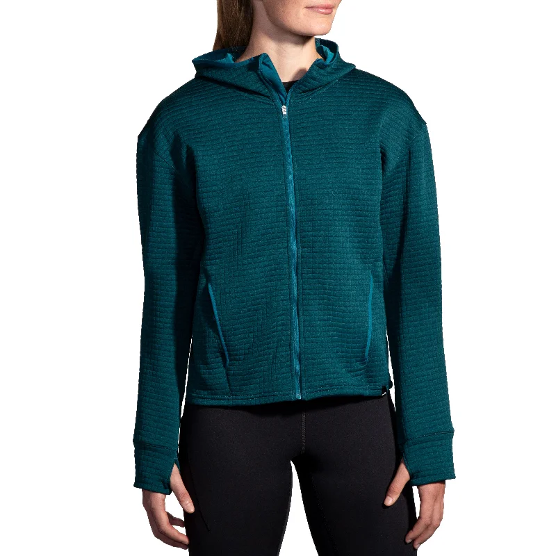 Brooks Women's Activate Midweight Hoodie Hoodie with Sequins Glamorous Eye-catching