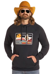 Dale Brisby Graphic Hoodie Hoodie with Hem Embroidery Detailed Premium