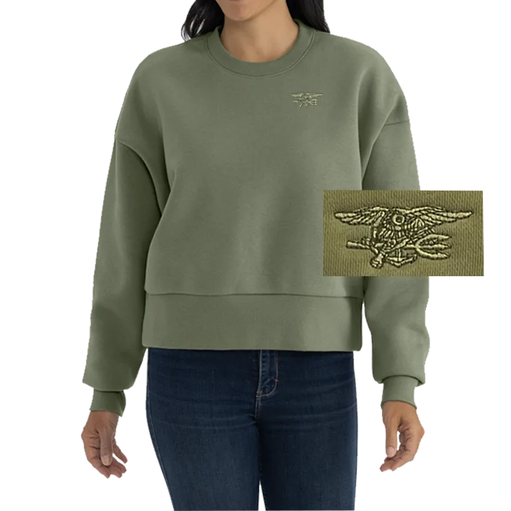 Ladies Light Olive Trident Heavyweight Sweatshirt Hoodie with Zipper Versatile Modern Ladies Light Olive Trident Heavyweight Sweatshirt Hoodie with Zipper Versatile Modern