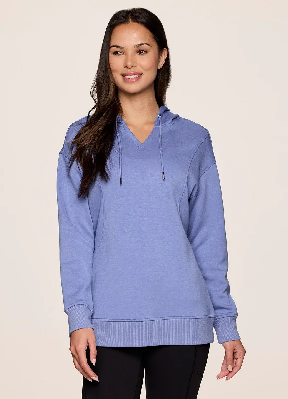 Recharge Scuba Hoodie Hoodie with Button Placket Classic Preppy