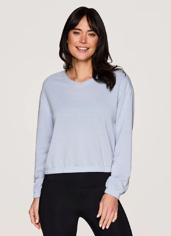 Zen Lightweight Cropped Sweatshirt Hoodie with High Neck Warm Protective