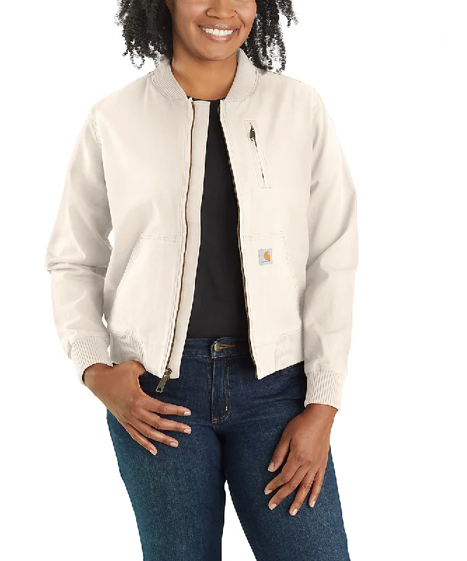 Carhartt Women's Canvas Bomber Jacket - Natural Rayon Jacket Velvet Jacket Corduroy Jacket Carhartt Women's Canvas Bomber Jacket - Natural Rayon Jacket Velvet Jacket Corduroy Jacket