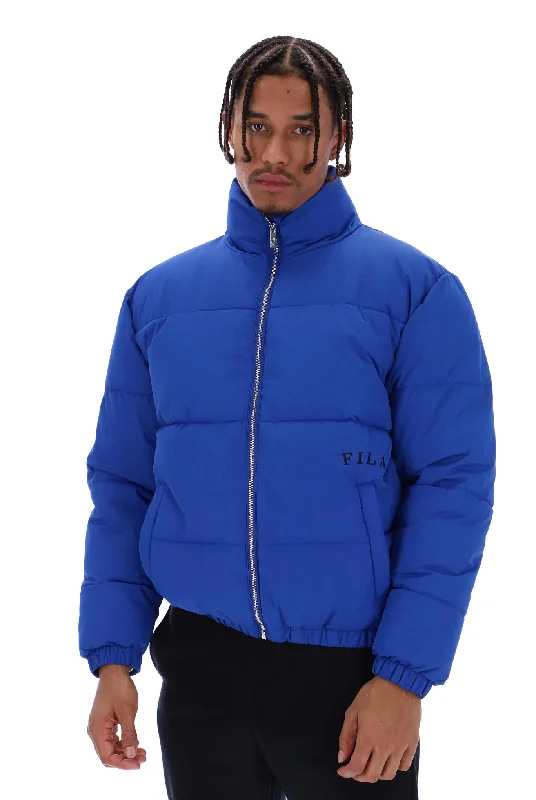 Delta Unisex Solid Puffer Jacket Welt Pockets Slit Pockets Flap Pockets