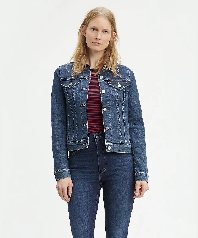 Levi's Women's Original Trucker Jacket - Sweet Jane Welt Pockets Slit Pockets Flap Pockets Levi's Women's Original Trucker Jacket - Sweet Jane Welt Pockets Slit Pockets Flap Pockets