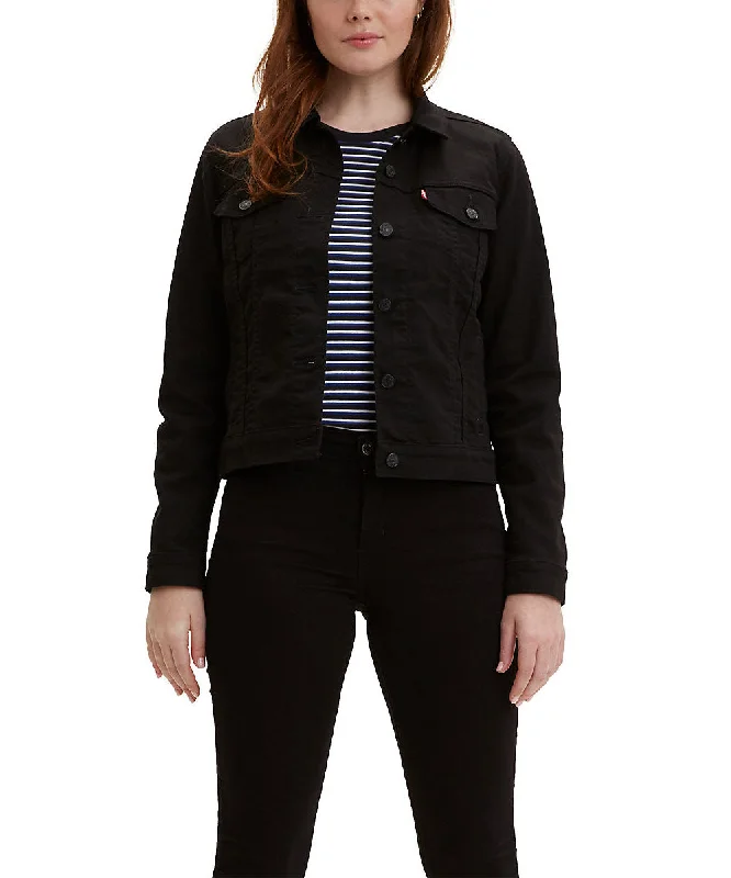 Levi's Women's Original Trucker Jacket - Black Chenille Jacket Brocade Jacket Lace Jacket Levi's Women's Original Trucker Jacket - Black Chenille Jacket Brocade Jacket Lace Jacket
