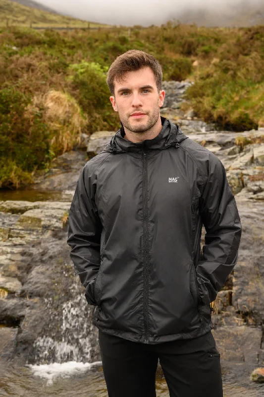 Mac in a Sac Adults Waterproof Breathable Windproof Unisex Origin Packable Jacket-BLACK Notch Collar Jacket Peter Pan Collar Jacket Cowl Neck Jacket Mac in a Sac Adults Waterproof Breathable Windproof Unisex Origin Packable Jacket-BLACK Notch Collar Jacket Peter Pan Collar Jacket Cowl Neck Jacket