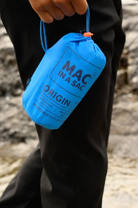 Mac in a Sac Adults Origin Waterproof Breathable Windproof Unisex Packable Jacket-OCEAN BLUE Snapped Jacket Toggled Jacket Drawstring Jacket Mac in a Sac Adults Origin Waterproof Breathable Windproof Unisex Packable Jacket-OCEAN BLUE Snapped Jacket Toggled Jacket Drawstring Jacket