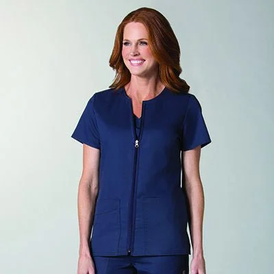 Maevn EON Back Mesh Panel Short Sleeve Zip Front Scrub Jacket Wool Fabric Cashmere Fabric Tweed Fabric Maevn EON Back Mesh Panel Short Sleeve Zip Front Scrub Jacket Wool Fabric Cashmere Fabric Tweed Fabric