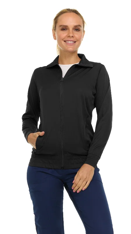 Medichic Flo Zip Front Warm Up Scrub Jacket Tailored Jacket Straight Jacket A-Line Jacket Medichic Flo Zip Front Warm Up Scrub Jacket Tailored Jacket Straight Jacket A-Line Jacket