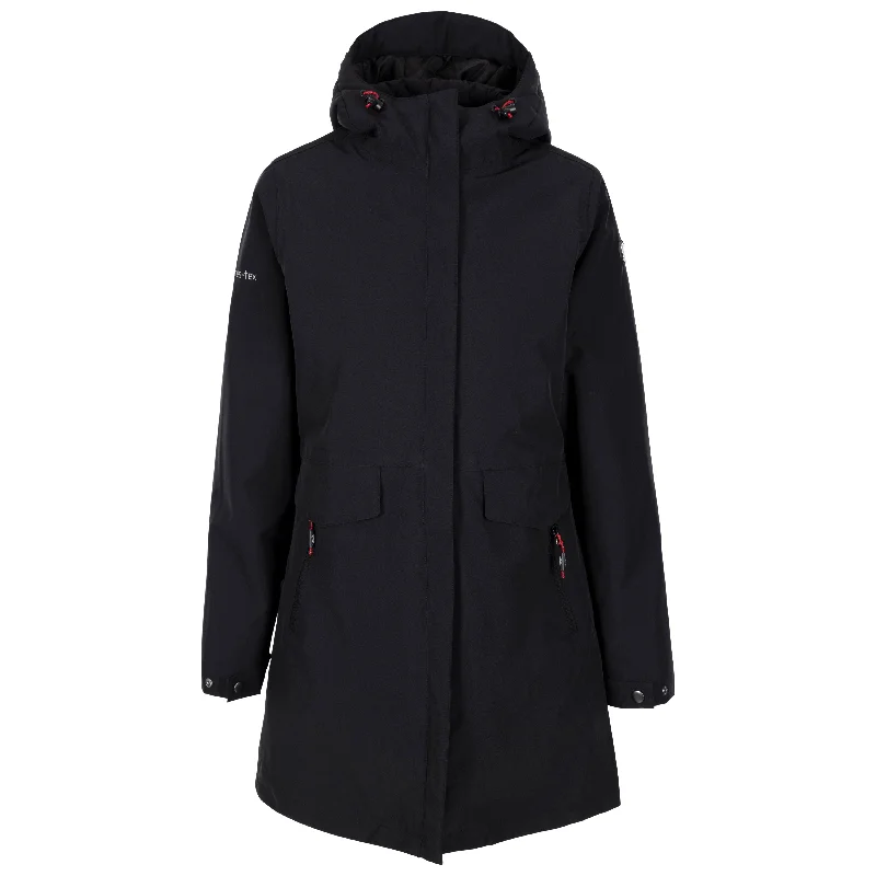 Modesty Womens Long Padded Waterproof Jacket in Black Faux Fur Jacket Real Fur Jacket Shearling Jacket Modesty Womens Long Padded Waterproof Jacket in Black Faux Fur Jacket Real Fur Jacket Shearling Jacket