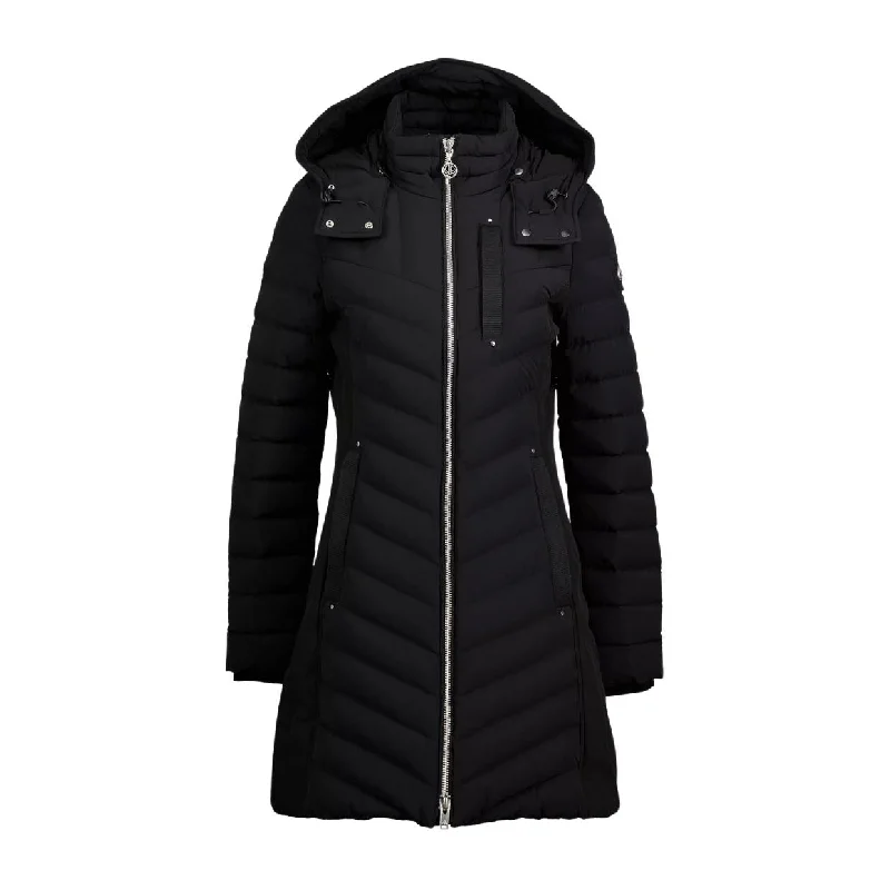 Moose Knuckles East Prairie Black Parka Jacket Welt Pockets Slit Pockets Flap Pockets Moose Knuckles East Prairie Black Parka Jacket Welt Pockets Slit Pockets Flap Pockets