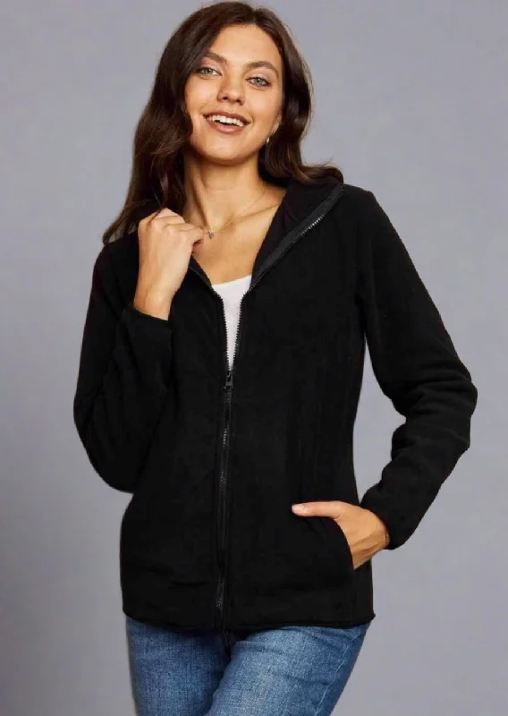 Ninexis Collared Neck Zip-Up Jacket with Pocket Jacket Blazer Coat