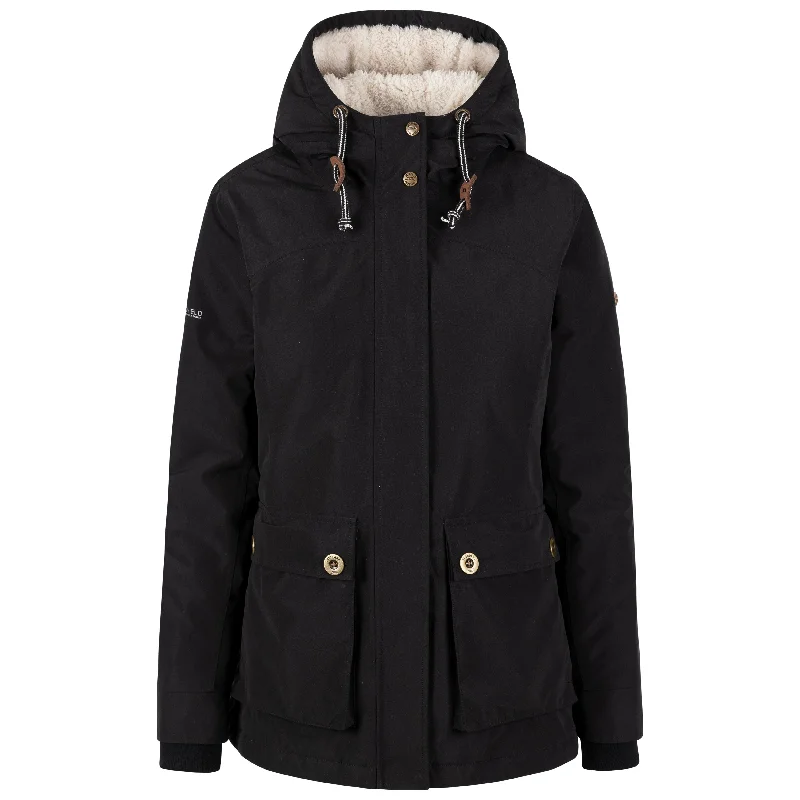 Token Women's Padded Waterproof Jacket in Black Print Jacket Jacquard Jacket Embroidered Jacket Token Women's Padded Waterproof Jacket in Black Print Jacket Jacquard Jacket Embroidered Jacket