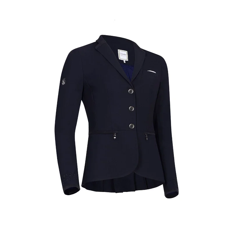 Victorine Woman Jacket - Navy Satin Jacket Silk Jacket Chiffon Jacket