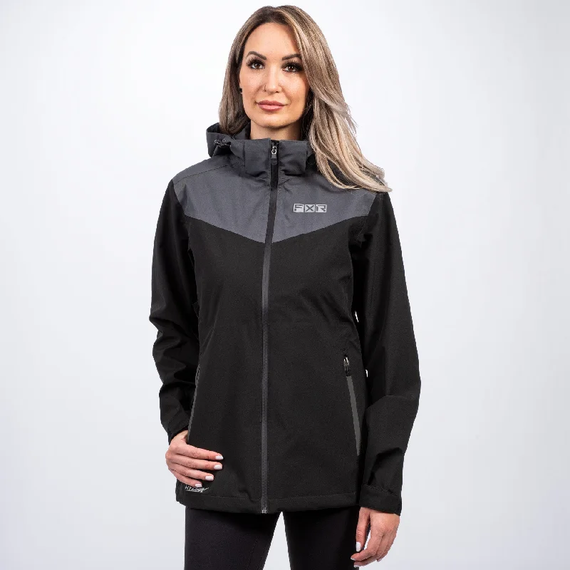 Women's Adventure Tri-Laminate Jacket Stand-Up Collar Roll-Neck Collar Turtle Neck