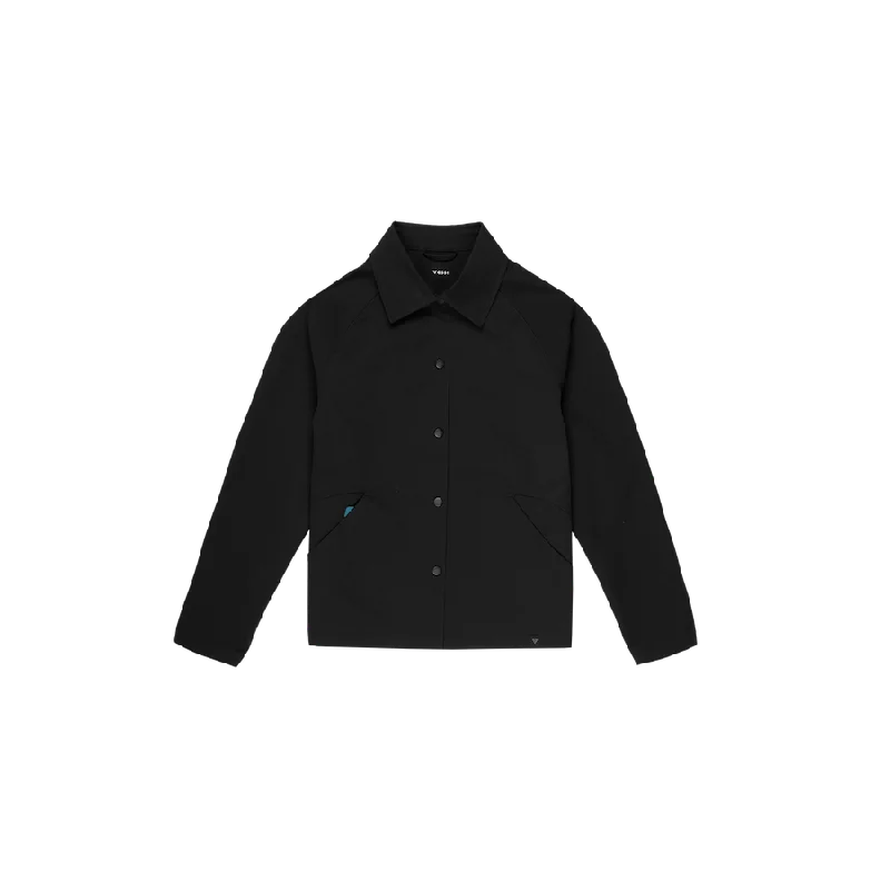 Women's Westerly Coach Jacket - Black Faux Fur Fabric Real Fur Fabric Shearling Fabric Women's Westerly Coach Jacket - Black Faux Fur Fabric Real Fur Fabric Shearling Fabric