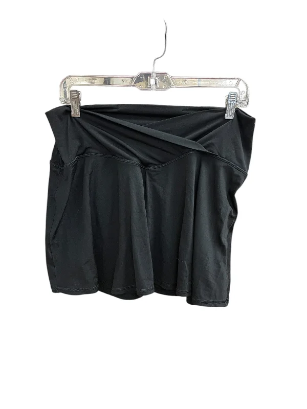 Athletic Skirt By Aerie In Black, Size: Xl silk skirt smooth