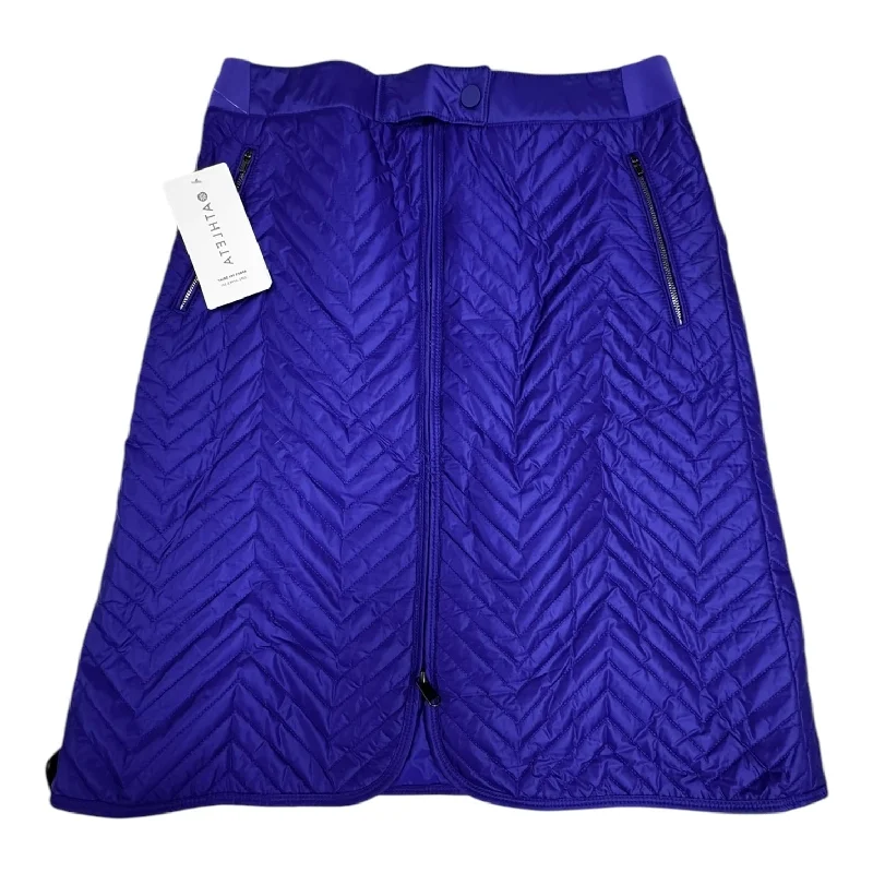 Athletic Skirt By Athleta In Blue, Size: 10 leather skirt sleek