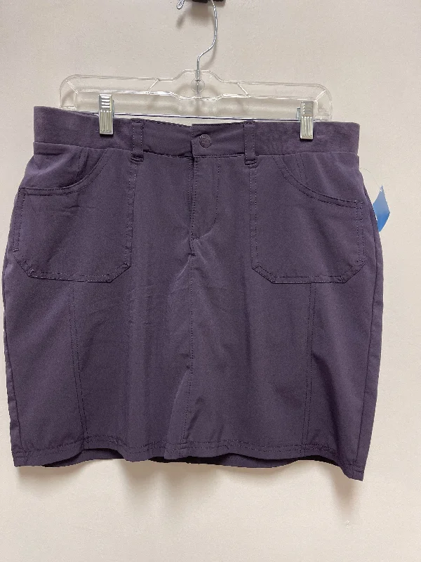 Athletic Skirt By Lee In Purple, Size: 8 silk skirt lustrous