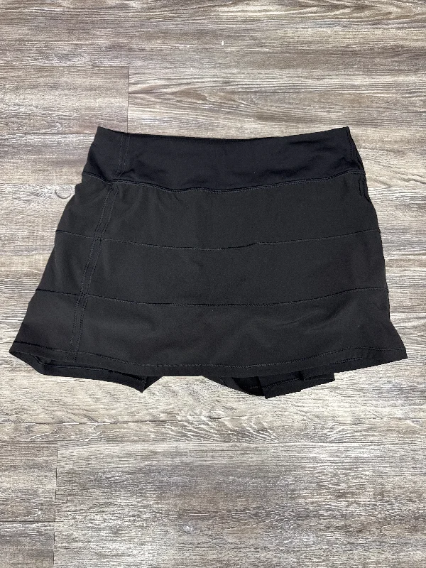 Athletic Skirt By Lululemon In Black, Size: 6 floral skirt print