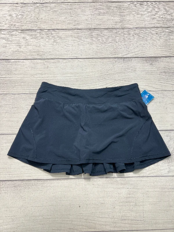 Athletic Skirt By Lululemon In Navy, Size: 10 silk skirt luxurious