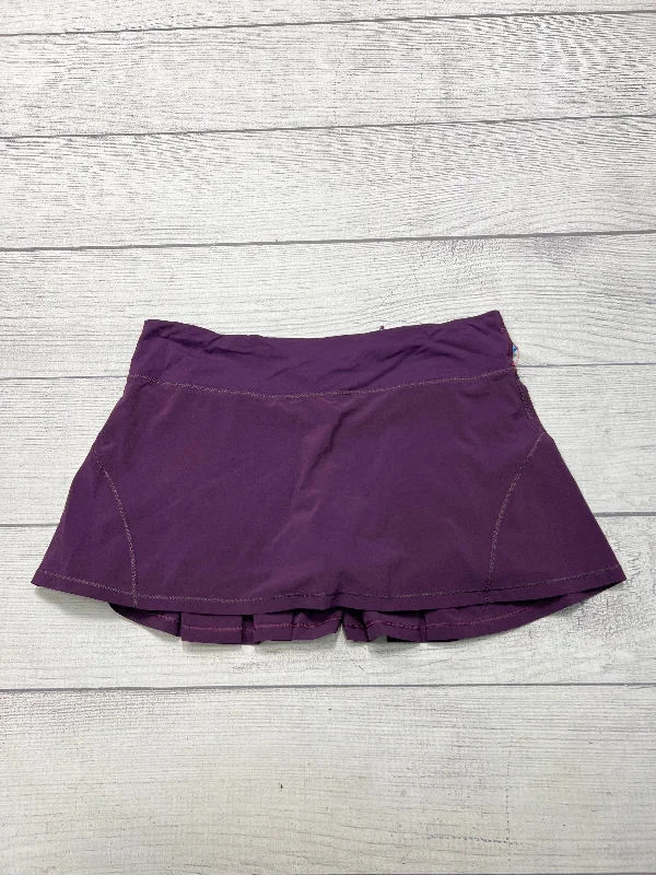 Athletic Skirt By Lululemon In Purple, Size: 10 lace skirt romantic