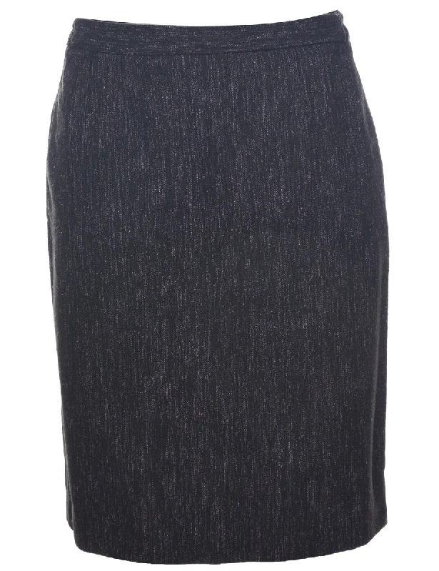 Black Midi Skirt - M corduroy skirt cozy