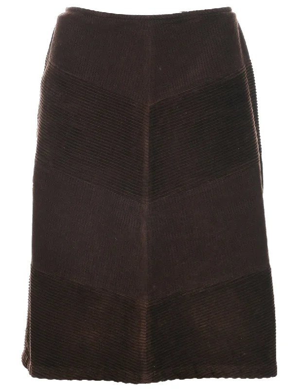 Corduroy A-line Skirt - M corduroy skirt comfortable