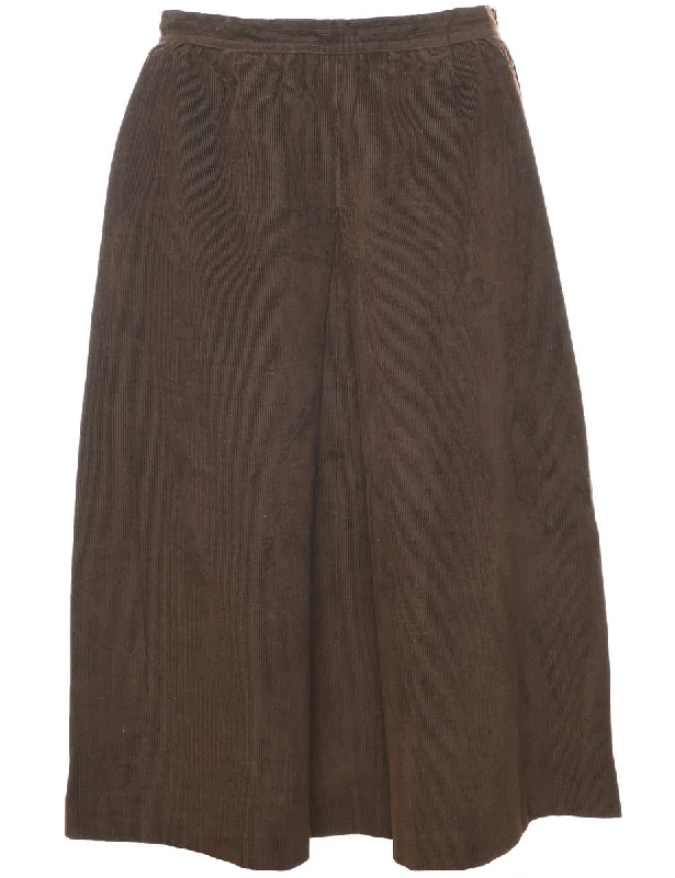 Corduroy A-line Skirt - M cashmere skirt fine