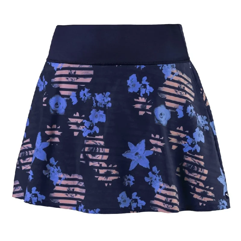 Puma PWRSHAPE Floral 16in Womens Golf Skort slim fit skirt