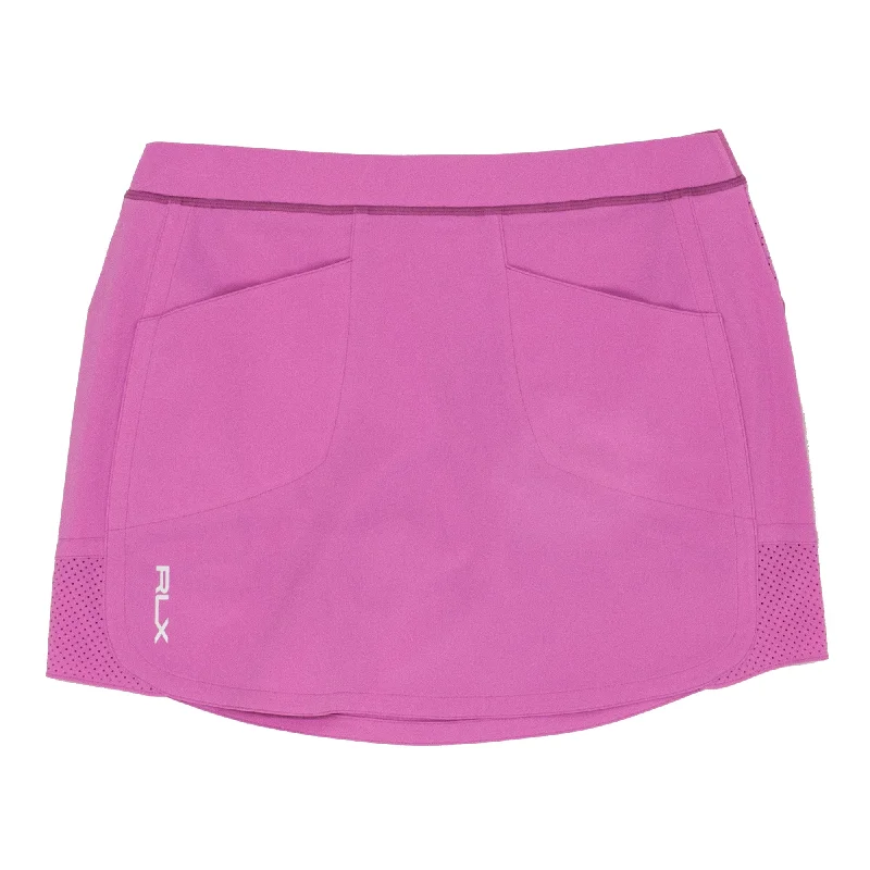 RLX Ralph Lauren Aim 15in Resort Rose Womens Golf Skort linen skirt light