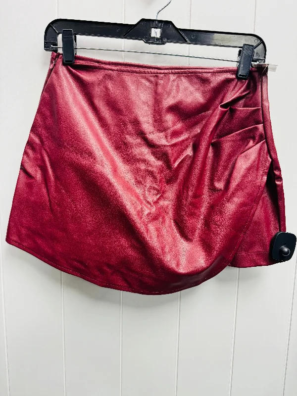 Skort By Mittoshop In Red, Size: S vintage skirt charm